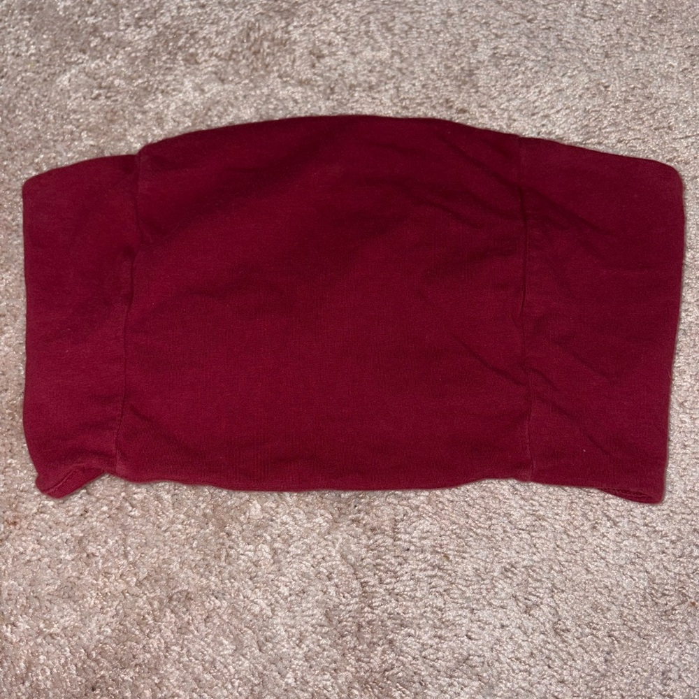 Elegant Burgundy Crop Top